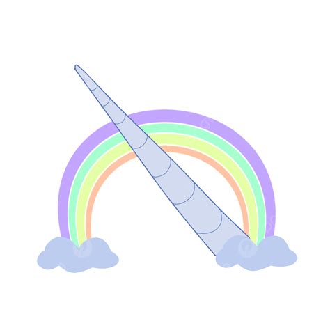 Rainbow Unicorn Horn Clip Art Unicorn Horn Blue Rainbow Png