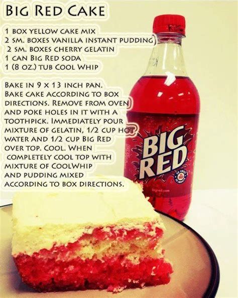 10 Things You Didnt Know About Big Red Soda Efterrättsrecept Läcker