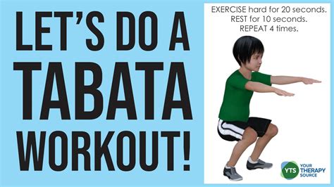 Tabata For Kids Video Workout Your Therapy Source