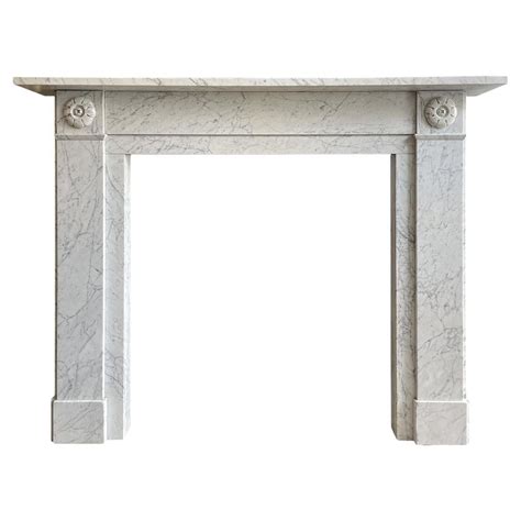 Early 19th Century Bardiglio Marble Fireplace Mantel For Sale At 1stdibs