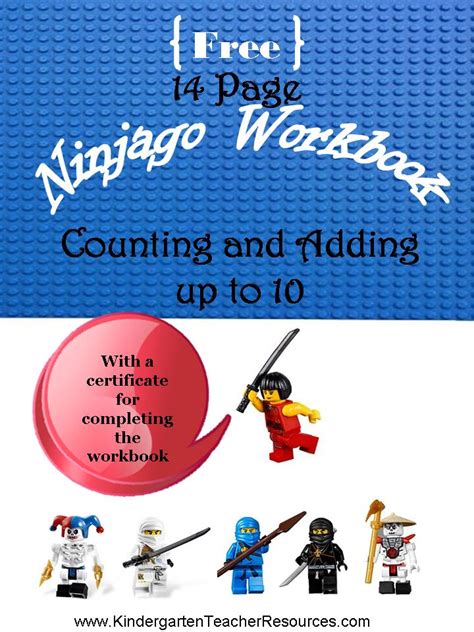 ninjago number worksheets
