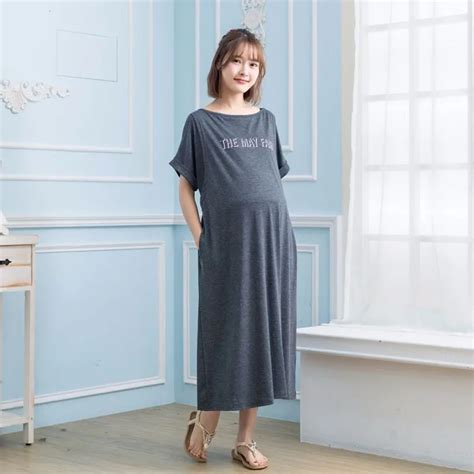 Maternity Clothes Soft Pregnancy Dress Short Sleeve 2018 Summer Maternity Dresses For Pregnant
