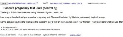 Wth Expecting Moms Sell Paternity Test Results On Craigslist New