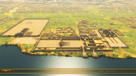 Artists Birds Eye View Reconstruction Of The Ancient Capital Of