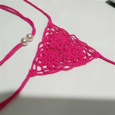 micro g string thong crochet extreme micro bikini etsy