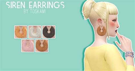 My Sims 4 Blog Lips And Earrings For Females By Toskami
