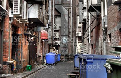 Melbourne Alleyway Stock Photo Download Image Now Alley Garbage