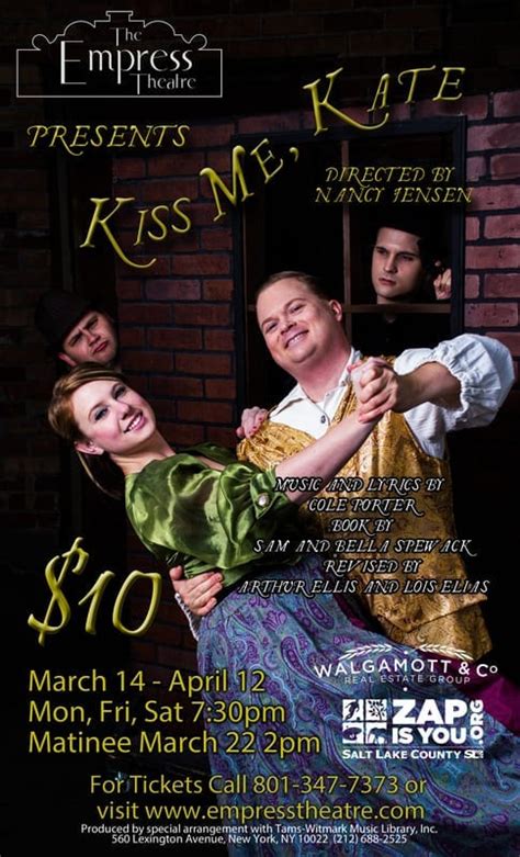 Brush Up Your Shakespeare And See Kiss Me Kate Utah Theatre Bloggers