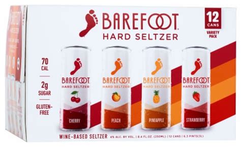 Barefoot Low Calorie Wine Based Hard Seltzer Variety Pack 12 Pk 8 4