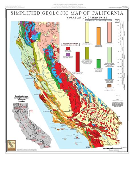 Simplified Geologic Map Of California Pdf Geology Stratigraphy