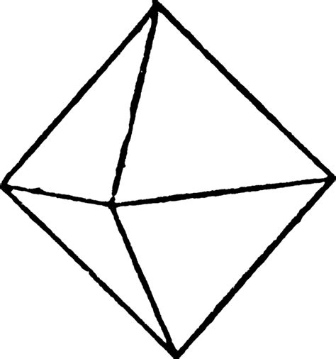 Octahedral Crystal Clipart Etc