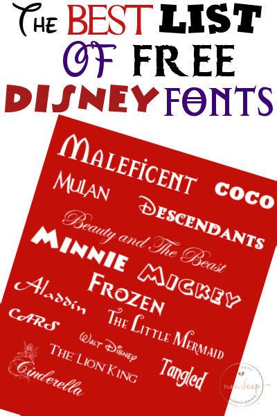 Free Disney Fonts Artofit