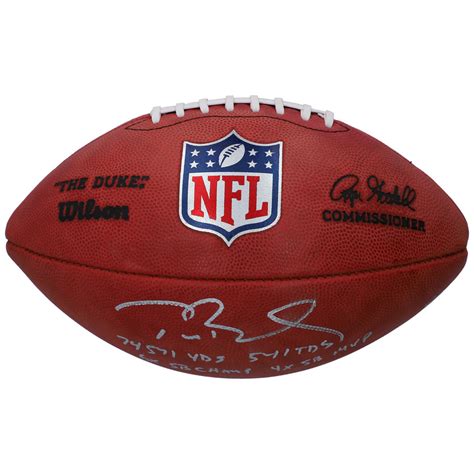 Tom Brady New England Patriots Autographed And Inscribed Wilson Duke Pro