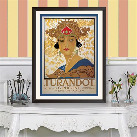 Turandotvintage Advertisingitalian Vintageitalian Artopera Etsy