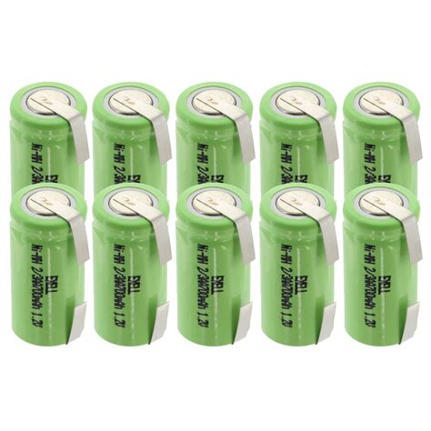 10x Exell 23aa Nimh 700mah 12v Flat Top Rechargeable Battery With