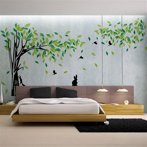 Green Tree Wall Sticker Large Vinyl Removable Living Room Tv Wall Art