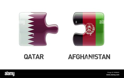 Afghanistan Qatar High Resolution Puzzle Concept Stock Photo Alamy