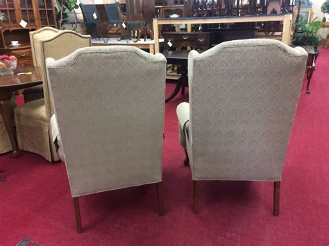 Vintage Wingback Chairs Clayton Marcus Furniture The Pair
