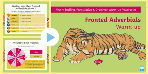Year 4 Fronted Adverbials Warm Up Powerpoint Teacher Made