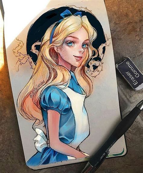 Beautiful Alice In Wonderland Art Done By Jennyjundee Ig Artgully