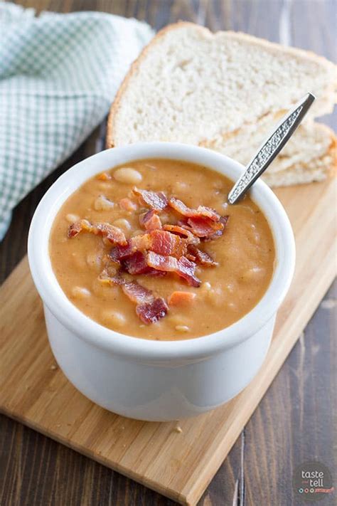 Homemade Bean And Bacon Soup Taste And Tell