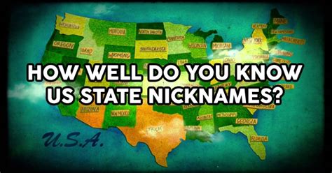 How Well Do You Know Us State Nicknames Quizpug