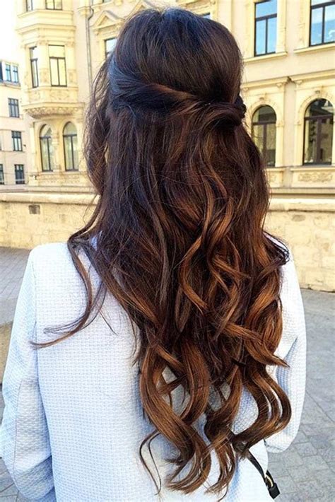 Searching for the perfect, romantic hair look for your wedding? 30 Chic Half Up Half Down Bridesmaid Hairstyles | Long ...