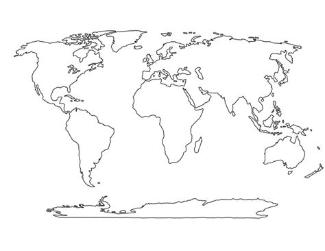 World Map Template Printable Printable Maps