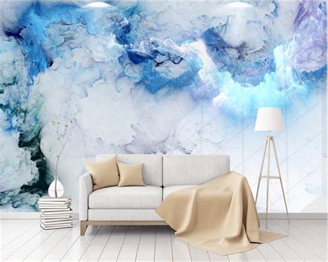 Beibehang Custom Wallpaper Modern Minimalist Abstract Colorful Cloud