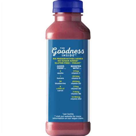 Naked® No Sugar Added 100 Blue Machine® Juice Smoothie Bottle 152 Fl Oz Smiths Food And Drug