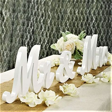 Mr Mrs Sign For Wedding Tablemr And Mrs Wooden Letterslarge Mr And Mrs