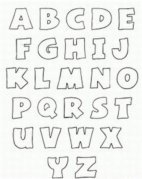 Free Printable Bubble Letter Stencils