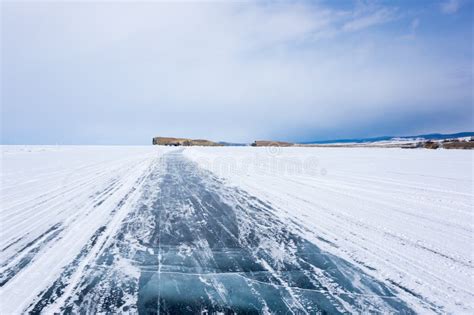 View Of Lake Baikal In Winter Stock Image Image Of Scenery View