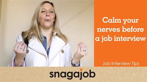 job interview tips part 8 calm your nerves before a job interview youtube