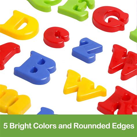 Raeqks Magnetic Letters Numbers Alphabet Abc Colorful 123 Refrigerator