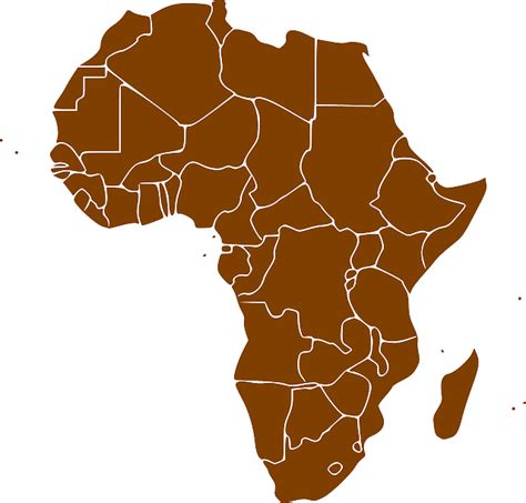 Africa Continente Mapa Graficos Vectoriales Gratis En Pixabay Pixabay