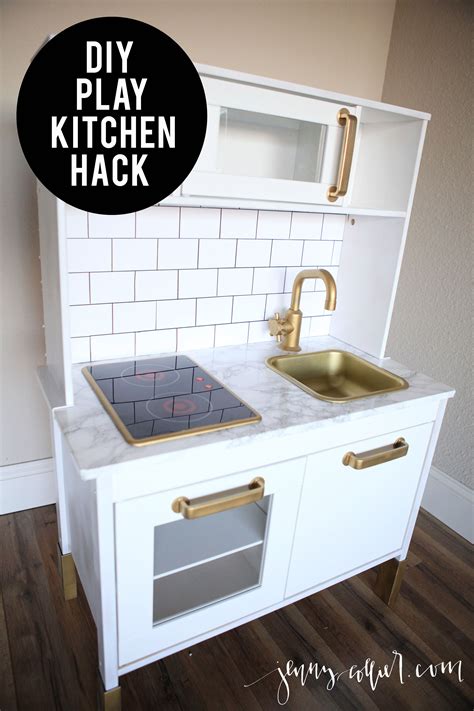 DIY Ikea Play Kitchen Hack Kitchen Hacks Cabinets And Diy Play Kitchen