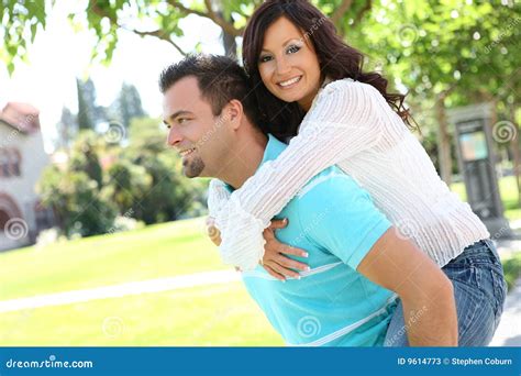 Sweet Couple In Love Stock Image Image Of Flirting Girlfriend 9614773