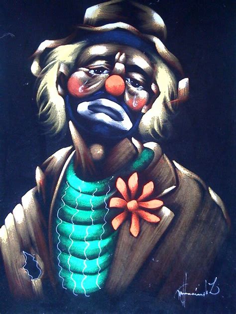 Clown Painting On Black Velvet Flickr Photo Sharing