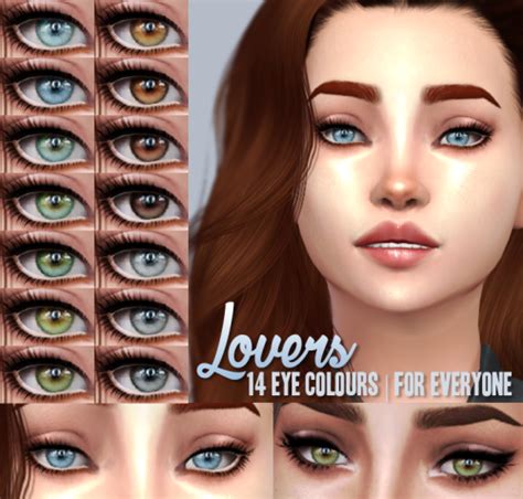 My Sims 4 Blog Lovers Eyes By Dangerouslyfreejellyfish