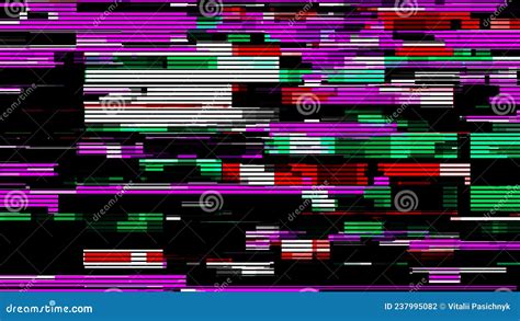 Hacking A Computer Network Glitch Effect Background Distortion Of The