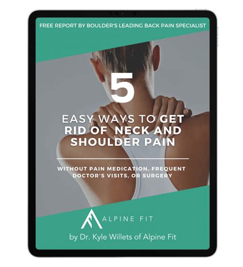 Ways To Ease Neck And Shoulder Pain Alpine Fit Co