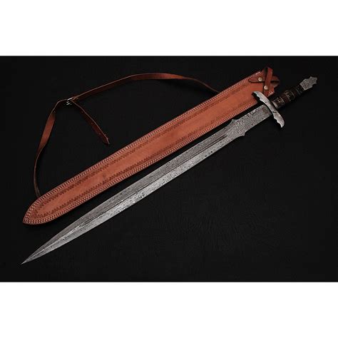 Damascus Celtic Sword 9242 Black Forge Knives Touch Of Modern