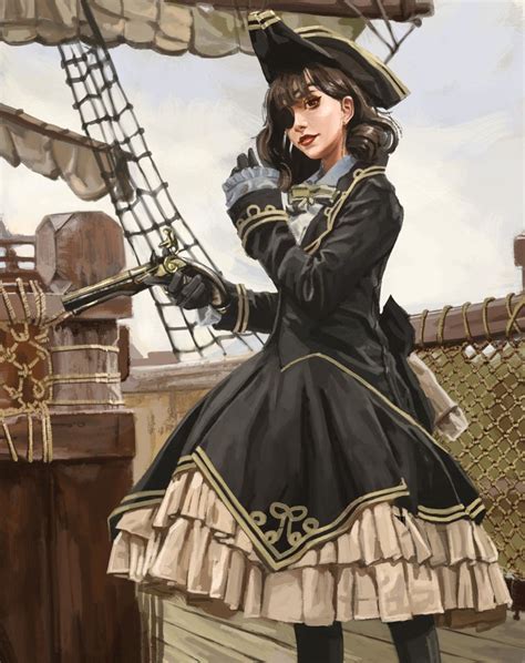 Artstation Pirate Girl Aylar Ghasemi Anime Pirate Girl Pirate