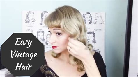 My Favorite Easy Vintage Hairstyle Youtube
