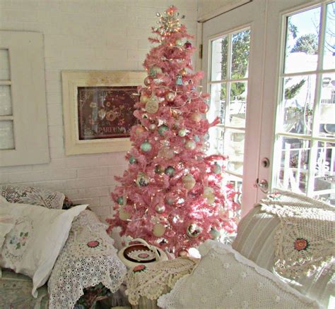 20 Pink Ornaments Christmas Tree Decoomo