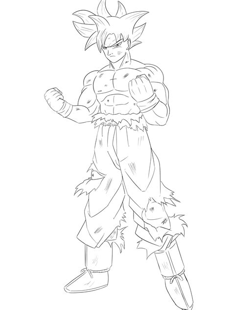Dragon ball z coloring pages goku ultra instinct secret of selfishness omen is an incomplete transformation used by goku during the universe survival saga. Ultra Instinct - Free Coloring Pages