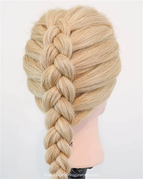 how to dutch braid for beginners second way to add in hair