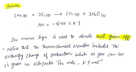 Solved Methane Burns In Oxygen As Shown By The Following