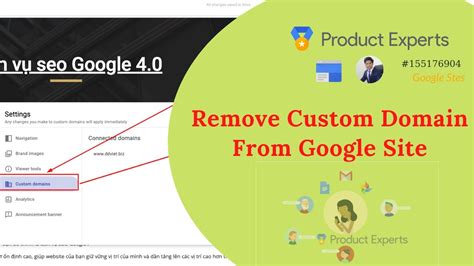 Remove Custom Domain From Google Site Youtube